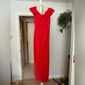Elegant Red Evening Gown